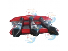0,9 mm bâche PVC 6 sièges rouge gonflable poisson volant bateau tractable en vente
