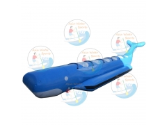 bâche PVC anti 0.9mm Tube simple banane gonflable bateau 8 passagers pour les Sports nautiques
