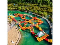 Parc aquatique gonflable commercial