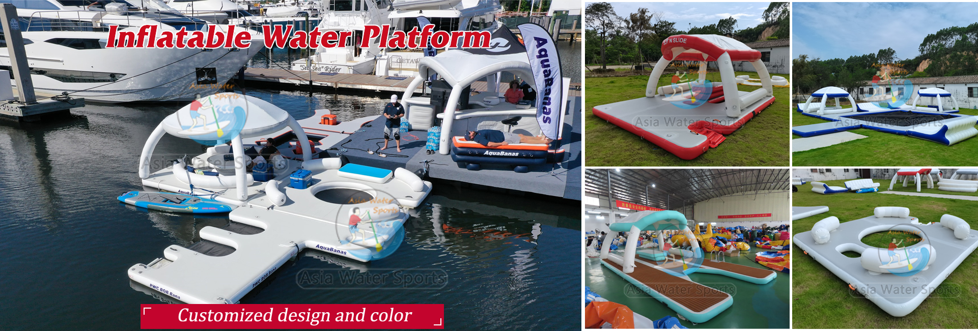 Aqua Banas Party Bana Floating Platform, Docking Stations & Landing Pads
